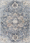 Tippecanoe Traditional Navy Area Rug