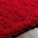 Abraham Modern Bright Red Area Rug