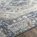 Elisa Traditional Dark Blue Area Rug