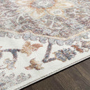 Rock Island Traditional Burnt Orange Area Rug