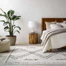 East Peoria Global Cream Area Rug