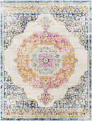 Donna Traditional Light Blue Area Rug