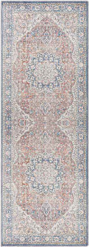 Macy Traditional Rust Washable Area Rug