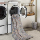 Macy Traditional Rust Washable Area Rug