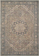 Macy Traditional Camel Washable Area Rug