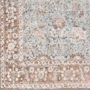 Markle Traditional Dark Teal Washable Area Rug