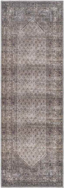 Hayri Traditional Dark Red Washable Area Rug