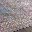 Matthews Traditional Tan Washable Area Rug