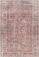 Mecca Traditional Dark Coral Washable Area Rug