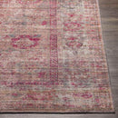 Mecca Traditional Dark Coral Washable Area Rug