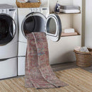 Mecca Traditional Dark Coral Washable Area Rug