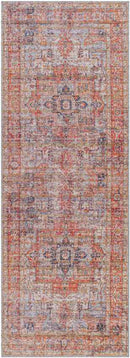 Roseland Traditional Burgundy Washable Area Rug