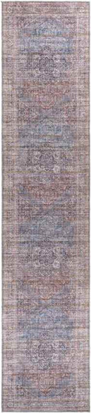 Russiaville Traditional Brown Washable Area Rug