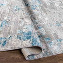 Ozgur Modern Teal Area Rug