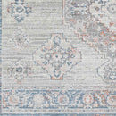 New Salem Traditional Aqua Area Rug