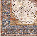 Todd Traditional Burnt Orange Area Rug