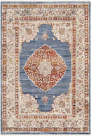 Winthrop Harbor Traditional Denim Area Rug