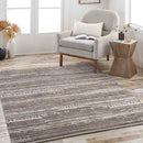 Town of Pines Global Dark Brown Area Rug