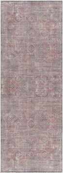 Merrillville Traditional Brick Red Washable Area Rug
