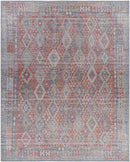 Michigantown Traditional Burnt Orange Washable Area Rug