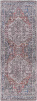 Millhousen Traditional Navy Washable Area Rug