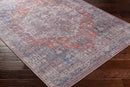 Millhousen Traditional Navy Washable Area Rug