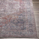 Millhousen Traditional Navy Washable Area Rug