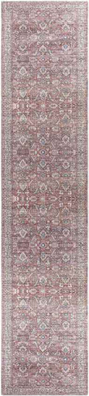 Milltown Traditional Red Washable Area Rug