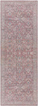 Milltown Traditional Red Washable Area Rug