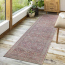 Milltown Traditional Red Washable Area Rug
