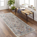 Bishop Hill Traditional Dark Blue Area Rug