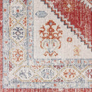 Bone Gap Global Bright Red Area Rug