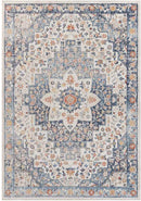 Carbon Cliff Traditional Dark Blue Area Rug