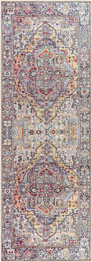 Manche Traditional Burnt Orange Area Rug