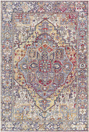 Manche Traditional Burnt Orange Area Rug