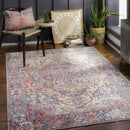 Manche Traditional Burnt Orange Area Rug