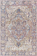 Manche Traditional Dark Brown Area Rug