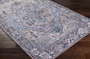 Manche Traditional Denim Area Rug