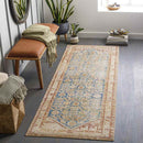 Orland Hills Traditional Burnt Orange Area Rug