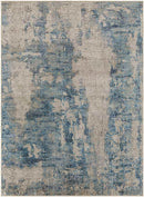 Trail Creek Modern Teal Washable Area Rug
