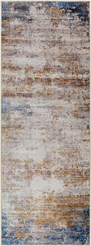Vevay Modern Rust Washable Area Rug
