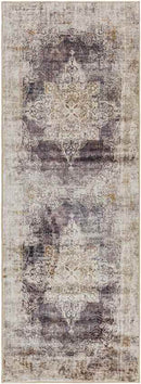 Wallace Traditional Coffee Washable Area Rug