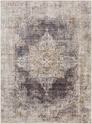 Wallace Traditional Coffee Washable Area Rug