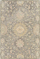 East Chicago Traditional Charcoal Area Rug