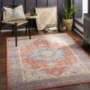 Park Ridge Traditional Burnt Orange Washable Area Rug