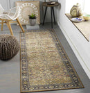 Paw Paw Traditional Tan Washable Area Rug