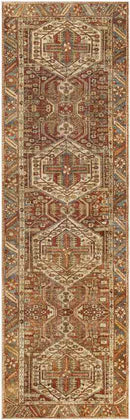 St David Global Burnt Orange Washable Area Rug