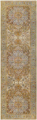 St Francisville Traditional Camel Washable Area Rug