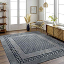 Schererville Traditional Ink Washable Area Rug