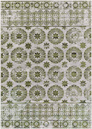 William Traditional Sage Washable Area Rug